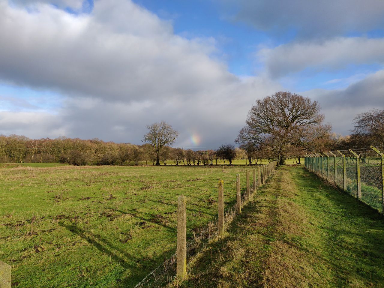 Rainbow in the distance