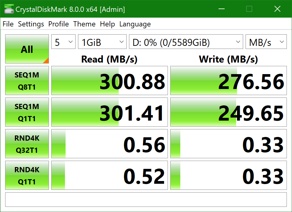 RAID 0 in QNAP TR-002